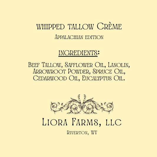 Whipped Tallow Cream – Appalachian Edition